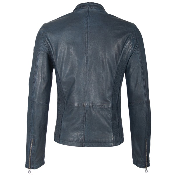 Geaca de Piele Naturala Barbati Gipsy Bleumarin Hank SF W19 LVD – IMBRACAMINTE — fotografia 2