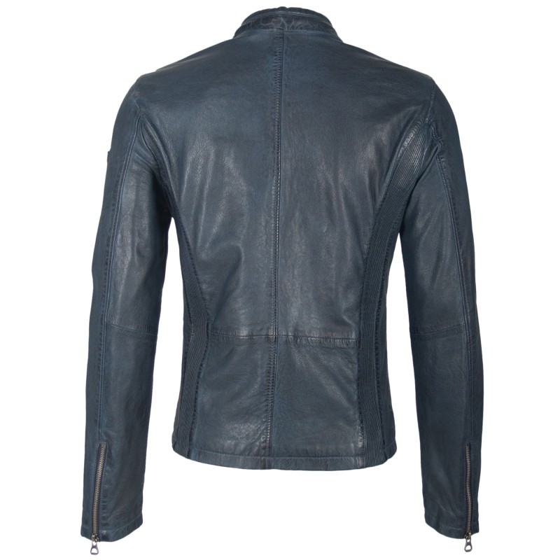 Geaca de Piele Naturala Barbati Gipsy Bleumarin Hank SF W19 LVD – IMBRACAMINTE