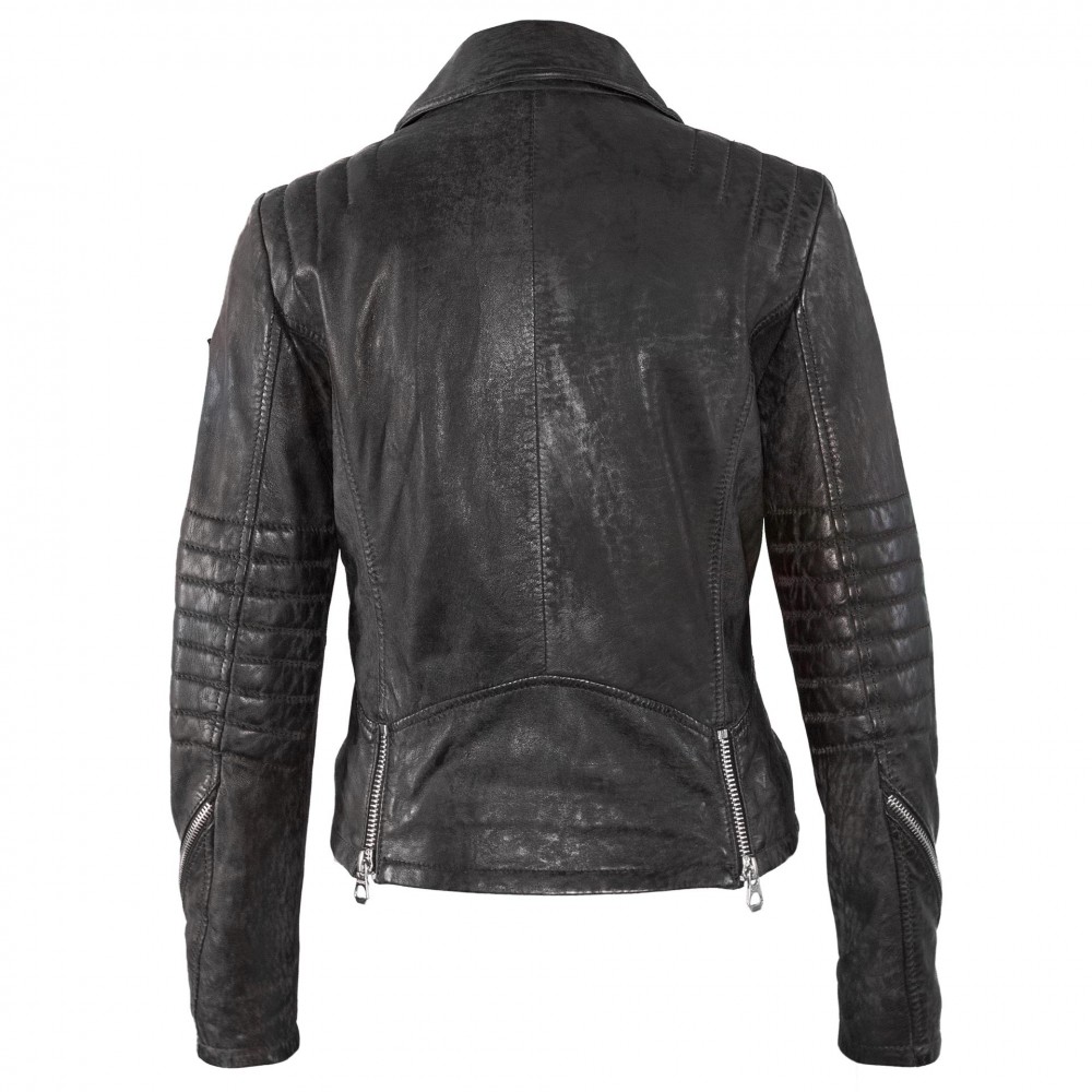 Geaca de Piele Naturala Dama Gipsy Neagra Happy S18 LNUV Geaca de Piele Naturala Dama Gipsy Neagra Happy S18 LNUV - readytowear.ro