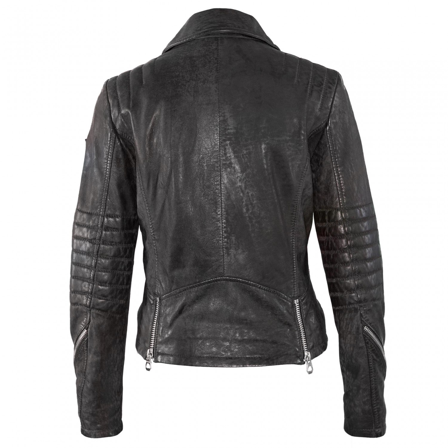 Geaca de Piele Naturala Dama Gipsy Neagra Happy S18 LNUV – IMBRACAMINTE