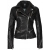 Geaca de Piele Naturala Dama Gipsy Neagra Happy Silver LVW - readytowear