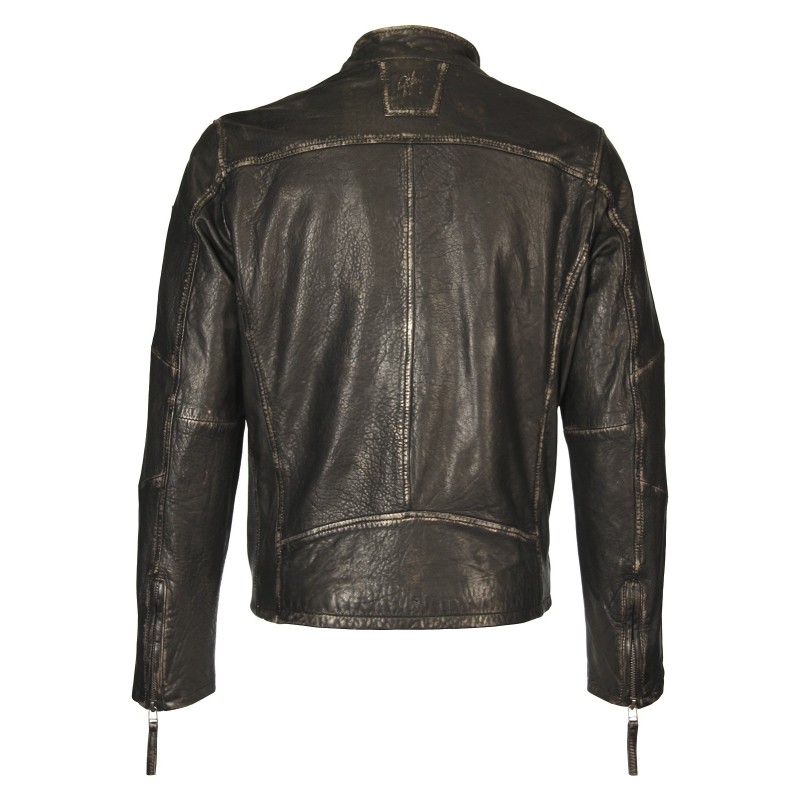 Geaca de Piele Naturala Barbati Gipsy Negru-Bej Harlow SF NSLROV – IMBRACAMINTE Geaca de Piele Naturala Barbati Gipsy Negru-Bej Harlow SF NSLROV – IMBRACAMINTE