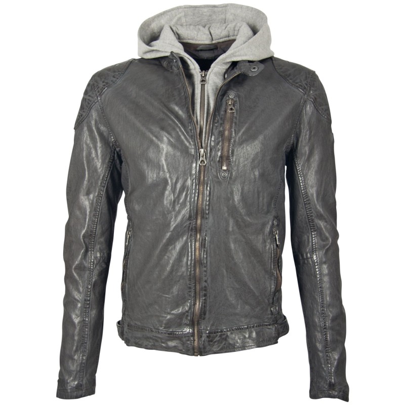 Geaca de Piele Barbati Gipsy Gri Hayo LVTW – IMBRACAMINTE