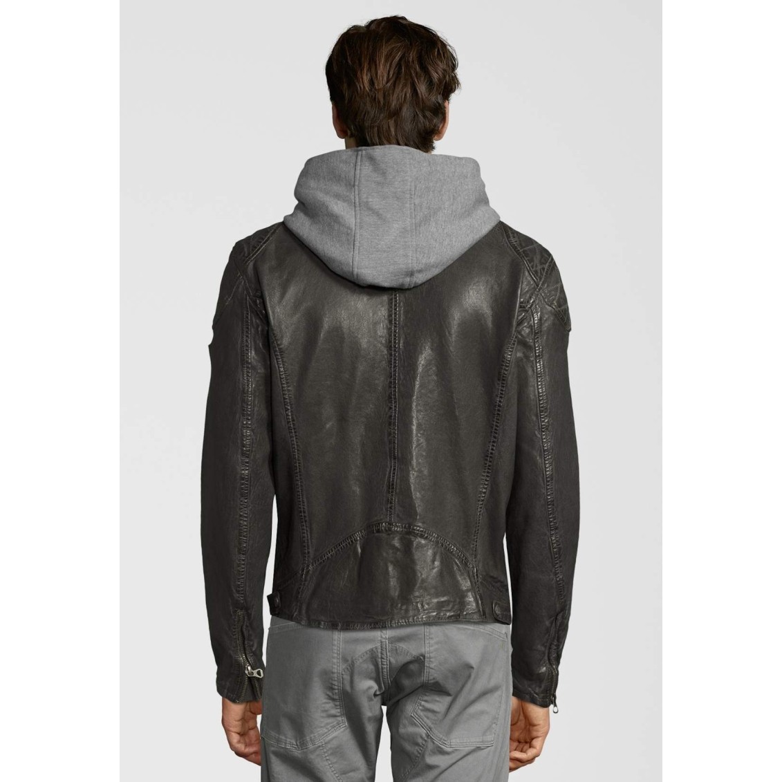 Geaca de Piele Barbati Gipsy Gri Hayo LVTW – IMBRACAMINTE