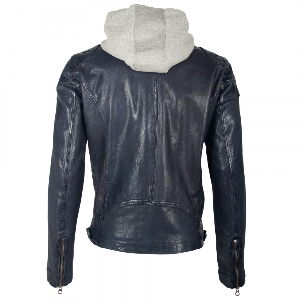 Geaca de Piele Naturala Barbati Gipsy Bleumarin Hayo LVTW Geaca de Piele Naturala Barbati Gipsy Bleumarin Hayo LVTW - readytowear.ro