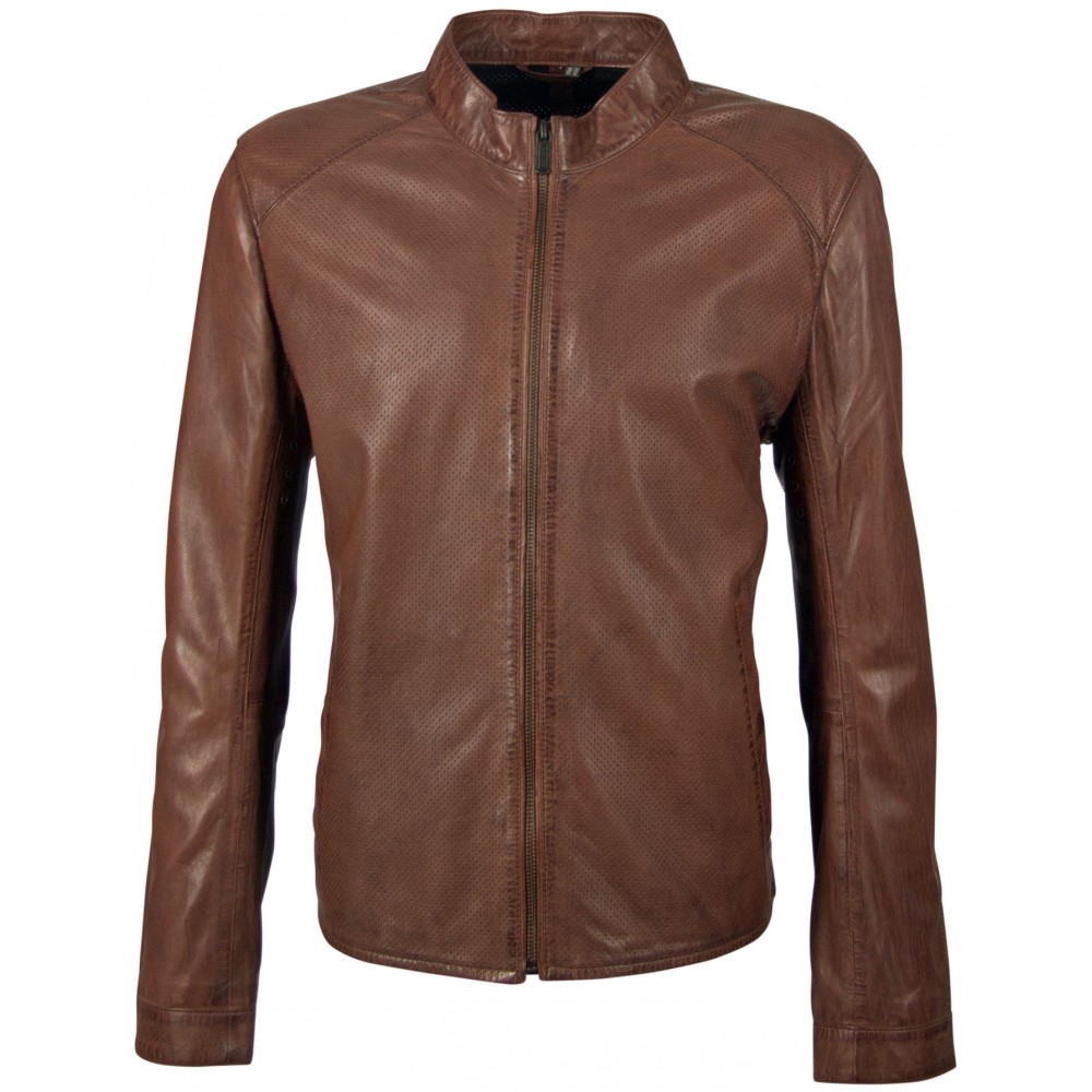 Geaca de Piele Barbati Deercraft Maro Inchis Heat LASIV - readytowear