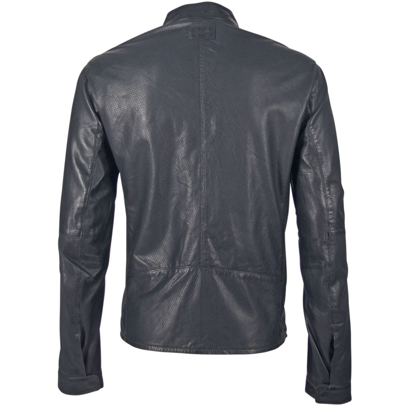 Geaca de Piele Naturala Barbati Gipsy Bleumarin Heat LASIV – IMBRACAMINTE