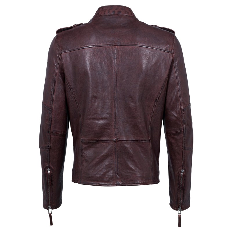 Geaca de Piele Naturala Barbati Gipsy Bordo Henry SF LATV – IMBRACAMINTE