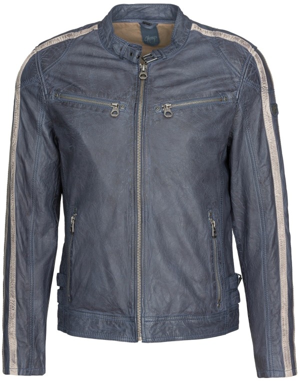 Geaca de Piele Naturala Barbati Gipsy Bleumarin Heroes SF LVW – IMBRACAMINTE — fotografia 1