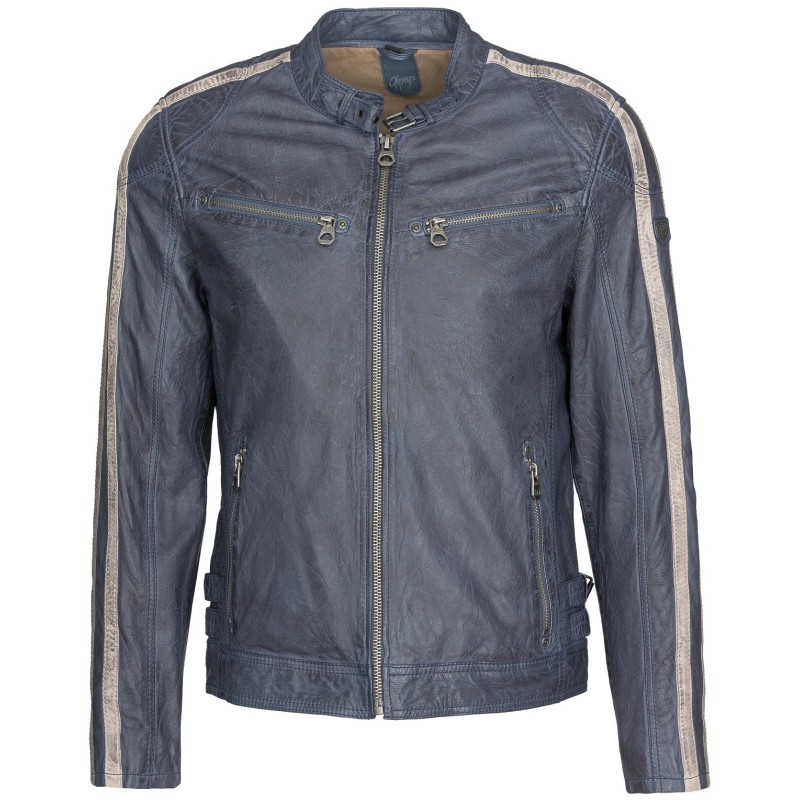 Geaca de Piele Naturala Barbati Gipsy Bleumarin Heroes SF LVW – IMBRACAMINTE