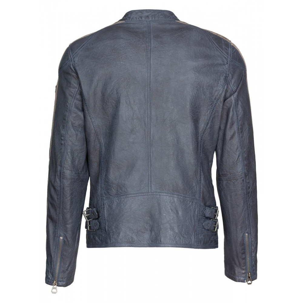 Geaca de Piele Naturala Barbati Gipsy Bleumarin Heroes SF LVW Geaca de Piele Naturala Barbati Gipsy Bleumarin Heroes SF LVW - readytowear.ro