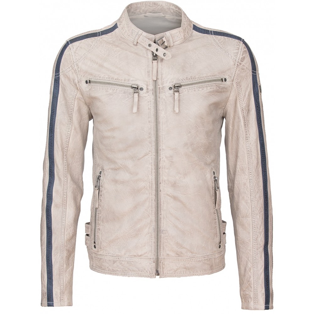Geaca de Piele Naturala Barbati Gipsy Gri Heroes SF LVW Geaca de Piele Naturala Barbati Gipsy Gri Heroes SF LVW - readytowear.ro