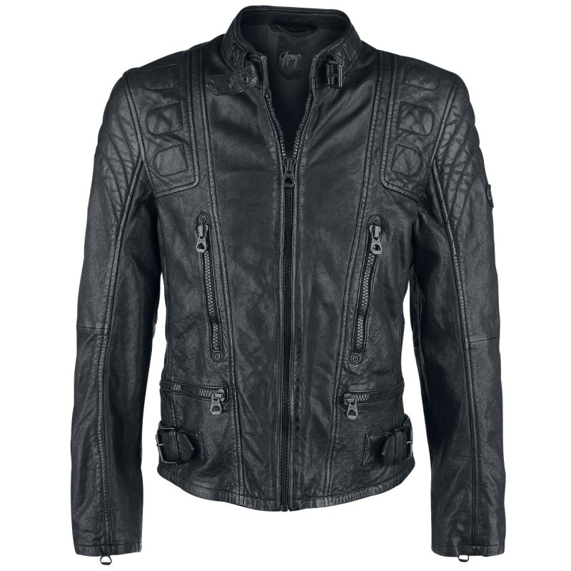 Geaca de Piele Naturala Barbati Gipsy Neagra Highway 2 SF LAGIV – IMBRACAMINTE Geaca de Piele Naturala Barbati Gipsy Neagra Highway 2 SF LAGIV – IMBRACAMINTE