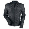 Geaca de Piele Naturala Barbati Gipsy Neagra Highway 2 SF LAGIV - readytowear.ro