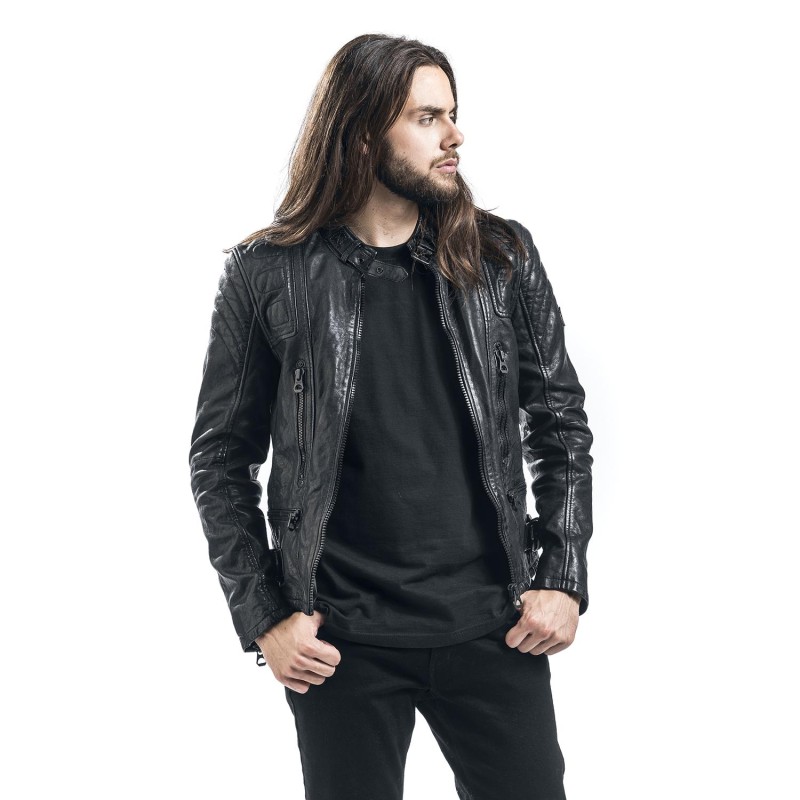 Geaca de Piele Naturala Barbati Gipsy Neagra Highway 2 SF LAGIV – IMBRACAMINTE Geaca de Piele Naturala Barbati Gipsy Neagra Highway 2 SF LAGIV – IMBRACAMINTE