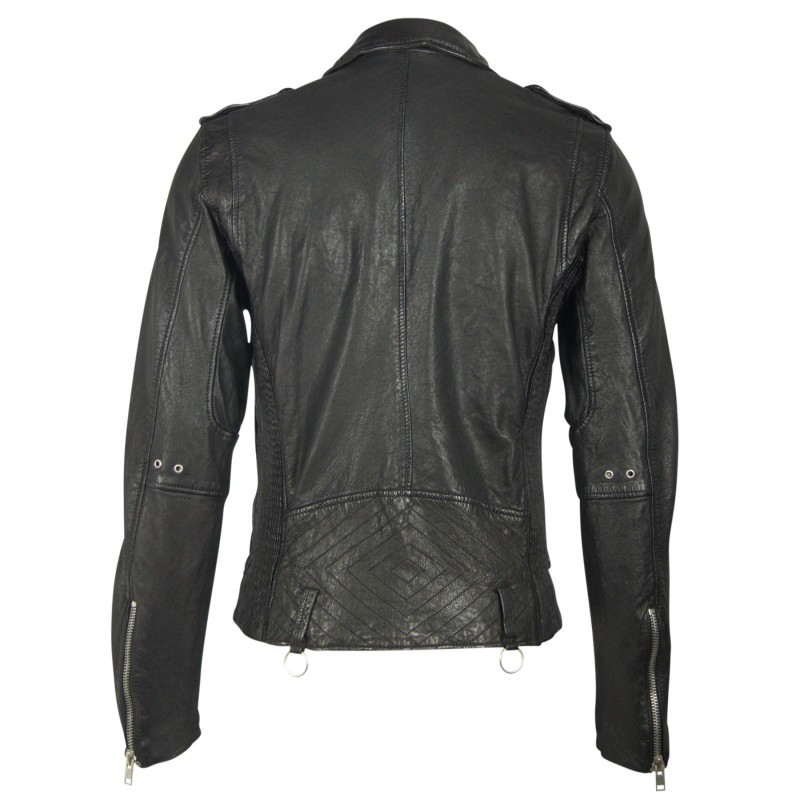 Geaca de Piele Naturala Barbati Gipsy Neagra Himba SF LVA – IMBRACAMINTE