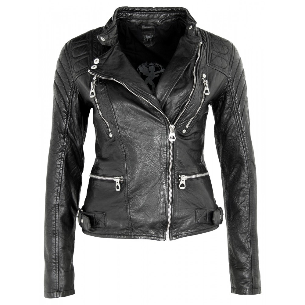 Geaca de Piele Naturala Dama Gipsy Neagra History NSLVW Geaca de Piele Naturala Dama Gipsy Neagra History NSLVW - readytowear.ro