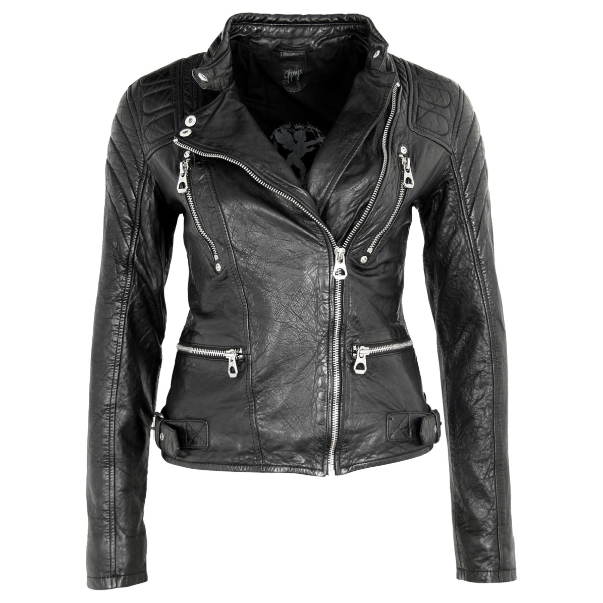 Geaca de Piele Naturala Dama Gipsy Neagra History NSLVW – IMBRACAMINTE