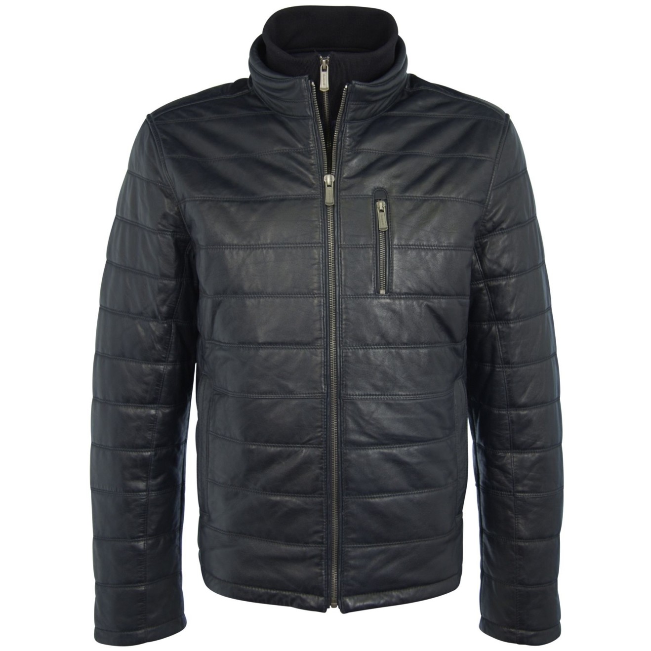 Geaca de Piele Naturala Barbati Gipsy Bleumarin Hudson LNSV W – IMBRACAMINTE