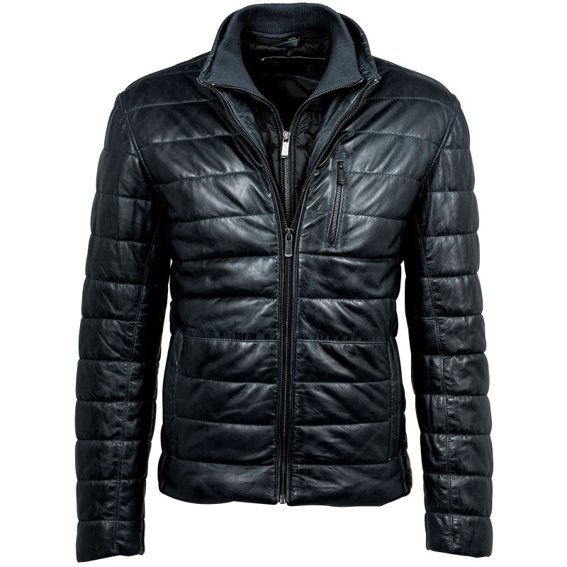 Geaca de Piele Naturala Barbati Gipsy Neagra Hudson W18 LNB W – IMBRACAMINTE