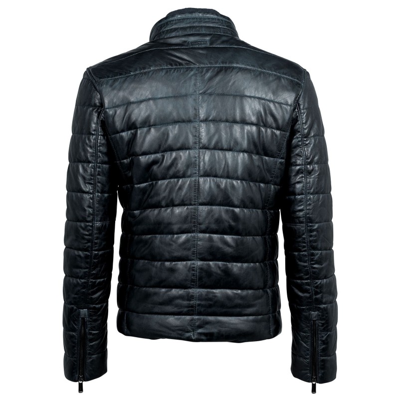 Geaca de Piele Naturala Barbati Gipsy Neagra Hudson W18 LNB W – IMBRACAMINTE