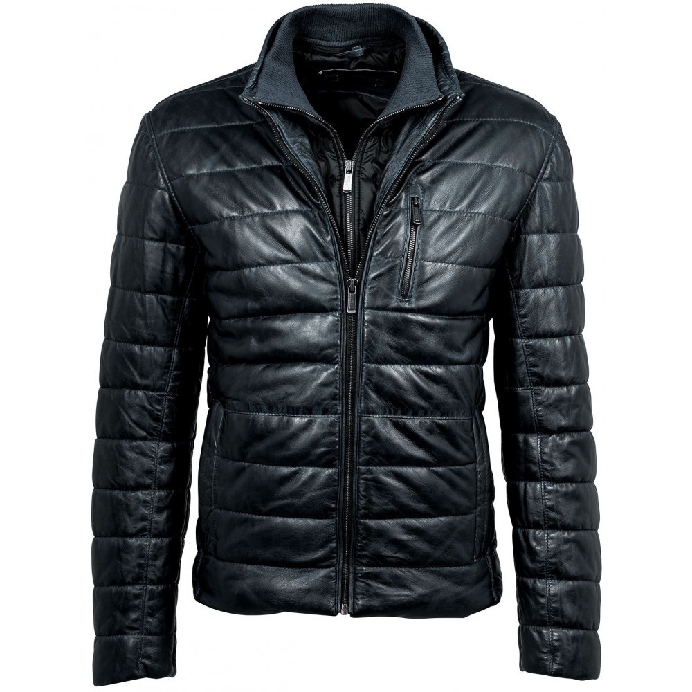 Geaca de Piele Naturala Barbati Gipsy Neagra Hudson W18 LNB W Geaca de Piele Naturala Barbati Gipsy Neagra Hudson W18 LNB W - readytowear