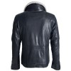 Geaca de Piele Naturala Barbati Gipsy Neagra Ice LASARV W - readytowear.ro