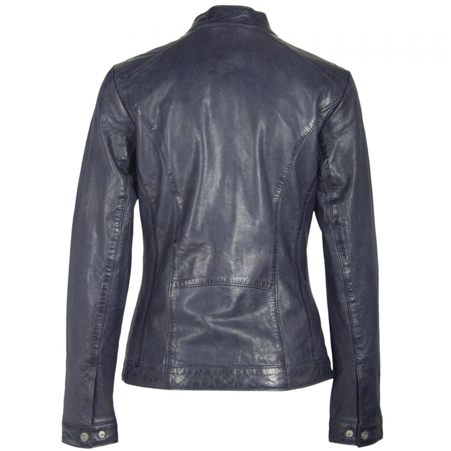 Geaca de Piele Naturala Dama Gipsy Bleumarin Ilsa LATIV – IMBRACAMINTE