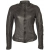 Geaca de Piele Naturala Dama Gipsy Gri inchis Indy SF LAPRAV - readytowear