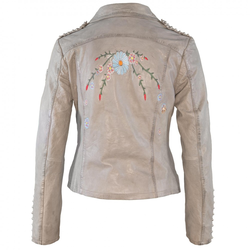 Geaca de Piele Naturala Dama Gipsy Gri deschis Inka LONTV Geaca de Piele Naturala Dama Gipsy Gri deschis Inka LONTV - readytowear.ro