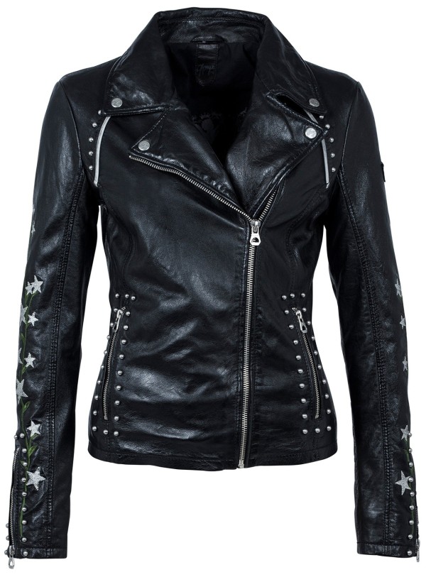 Geaca de Piele Naturala Dama Gipsy Neagra Isa LONTV – IMBRACAMINTE — fotografia 1