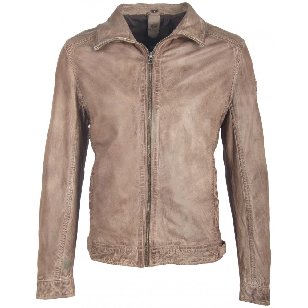 Geaca de Piele Naturala Barbati Gipsy Gri Jac LWAWV Geaca de Piele Naturala Barbati Gipsy Gri Jac LWAWV - readytowear