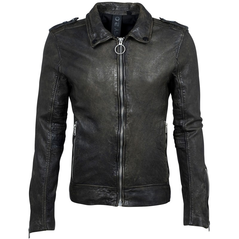 Geaca de Piele Naturala Barbati Gipsy Kaki Jadis SF LATOV – IMBRACAMINTE