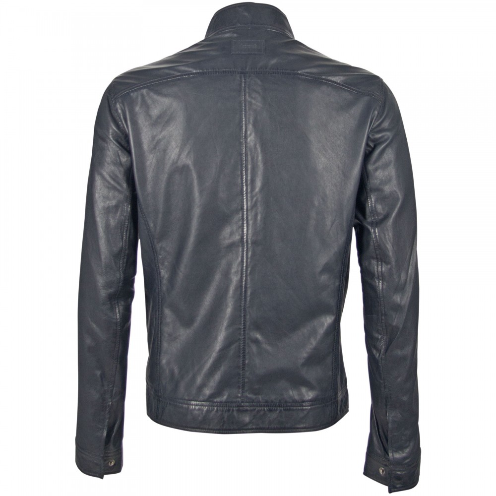 Geaca de Piele Naturala Barbati Gipsy Bleumarin Inchis Jake LASIV Geaca de Piele Naturala Barbati Gipsy Bleumarin Inchis Jake LASIV - readytowear.ro