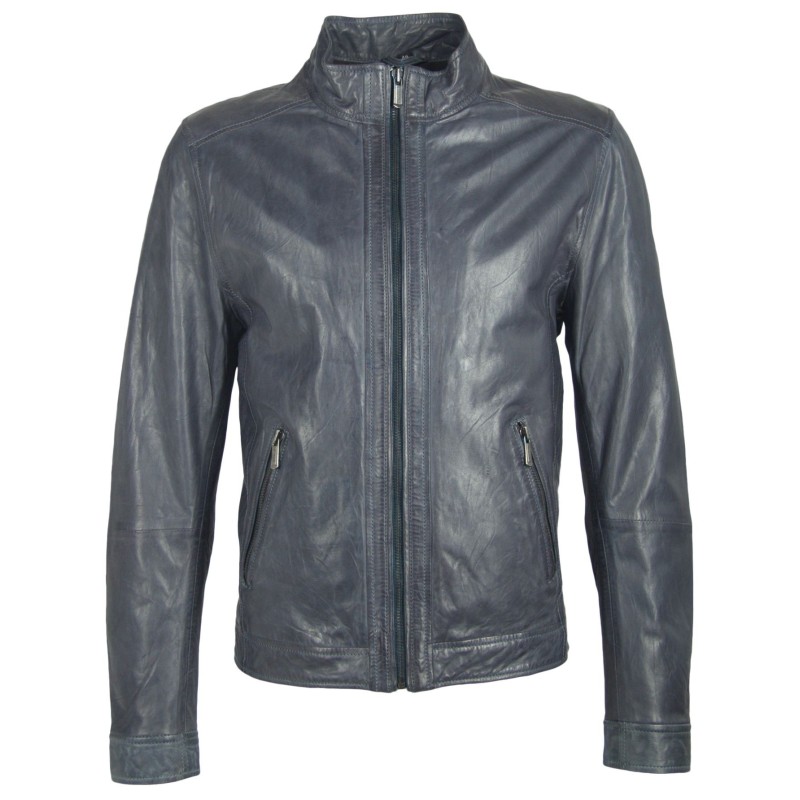 Geaca de Piele Naturala Barbati Gipsy Bleumarin Jake NSLONTV – IMBRACAMINTE Geaca de Piele Naturala Barbati Gipsy Bleumarin Jake NSLONTV – IMBRACAMINTE