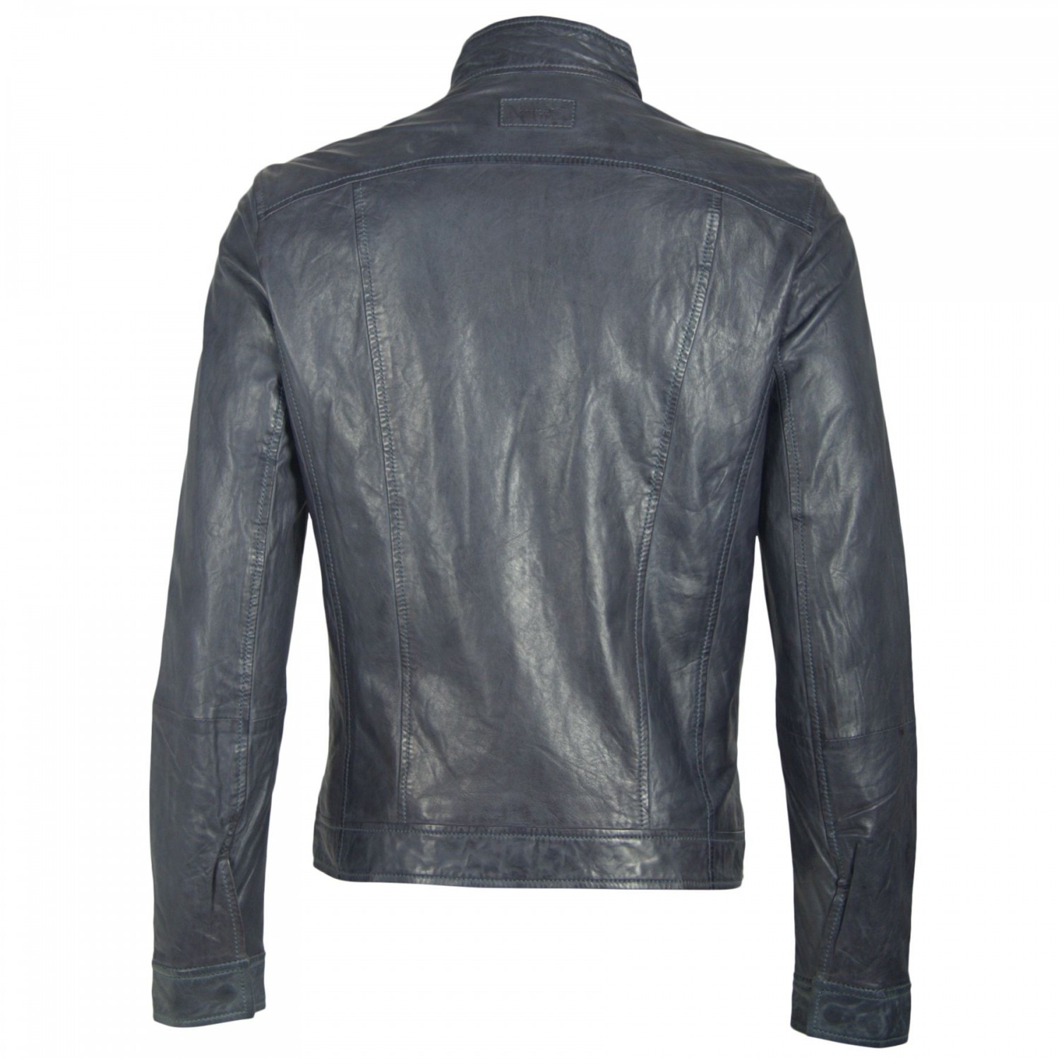 Geaca de Piele Naturala Barbati Gipsy Bleumarin Jake NSLONTV – IMBRACAMINTE