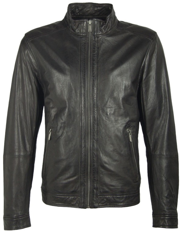 Geaca de Piele Naturala Barbati Gipsy Neagra Jake NSLONTV – IMBRACAMINTE — fotografia 1