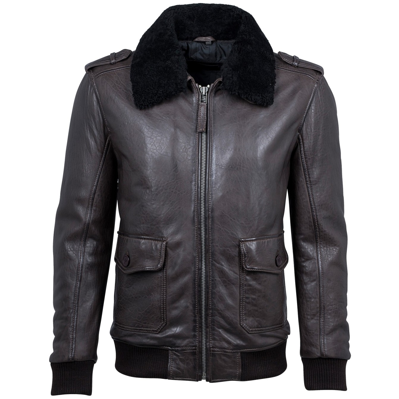 Geaca de Piele Naturala Barbati Gipsy Maro Inchis Jared NSLVV W – IMBRACAMINTE