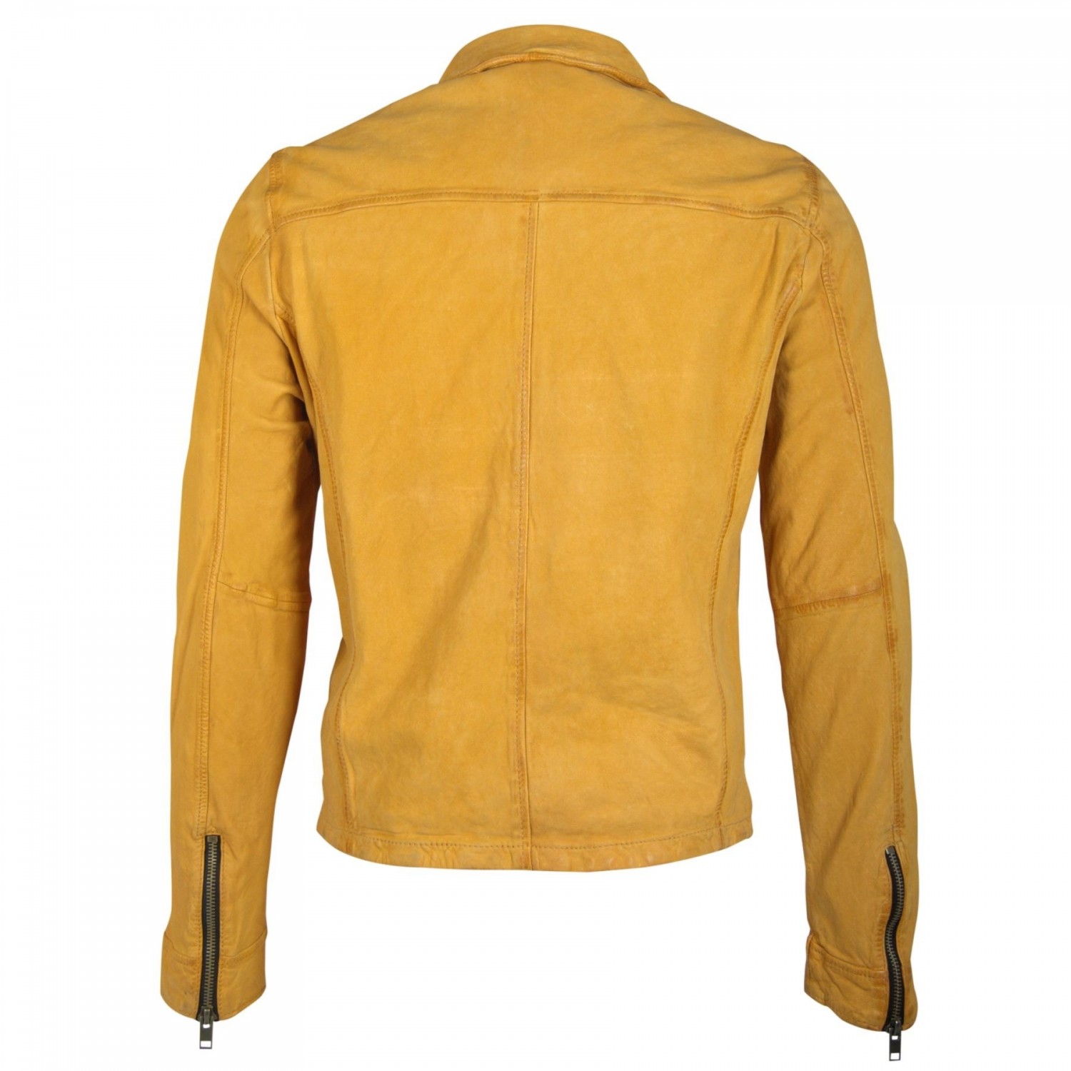 Geaca de Piele Naturala Barbati Gipsy Galbena Jeff S19 SF LMAV – IMBRACAMINTE