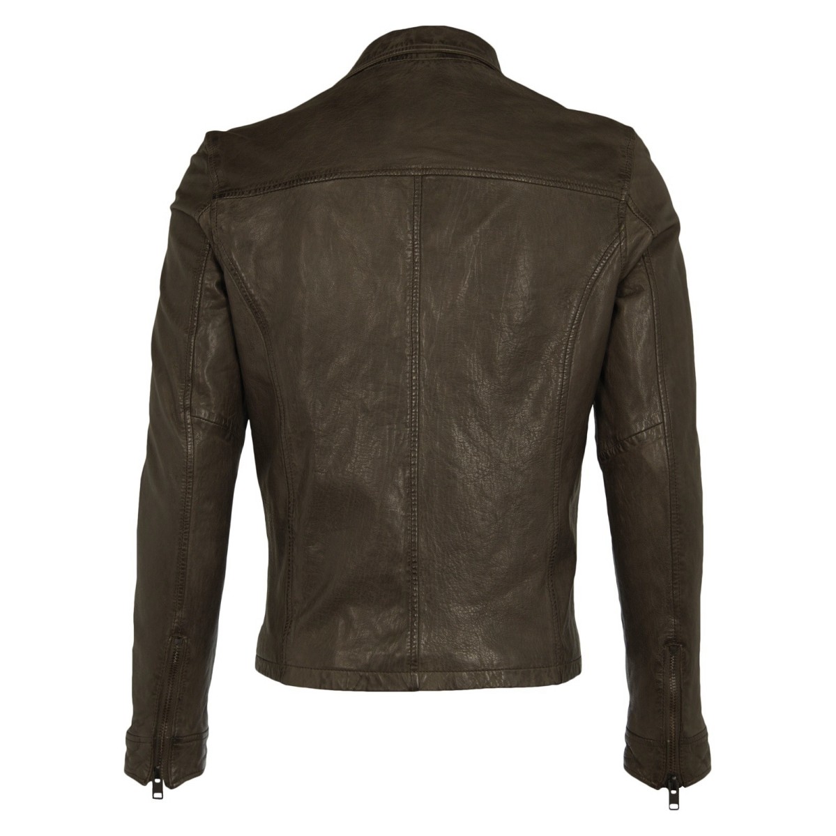 Geaca din Piele Naturala Gipsy Barbati Maro inchis Jeff W17 SF LAWOV – IMBRACAMINTE