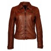 Geaca de Piele Naturala Dama Gipsy Coniac Jill LAKEV - readytowear