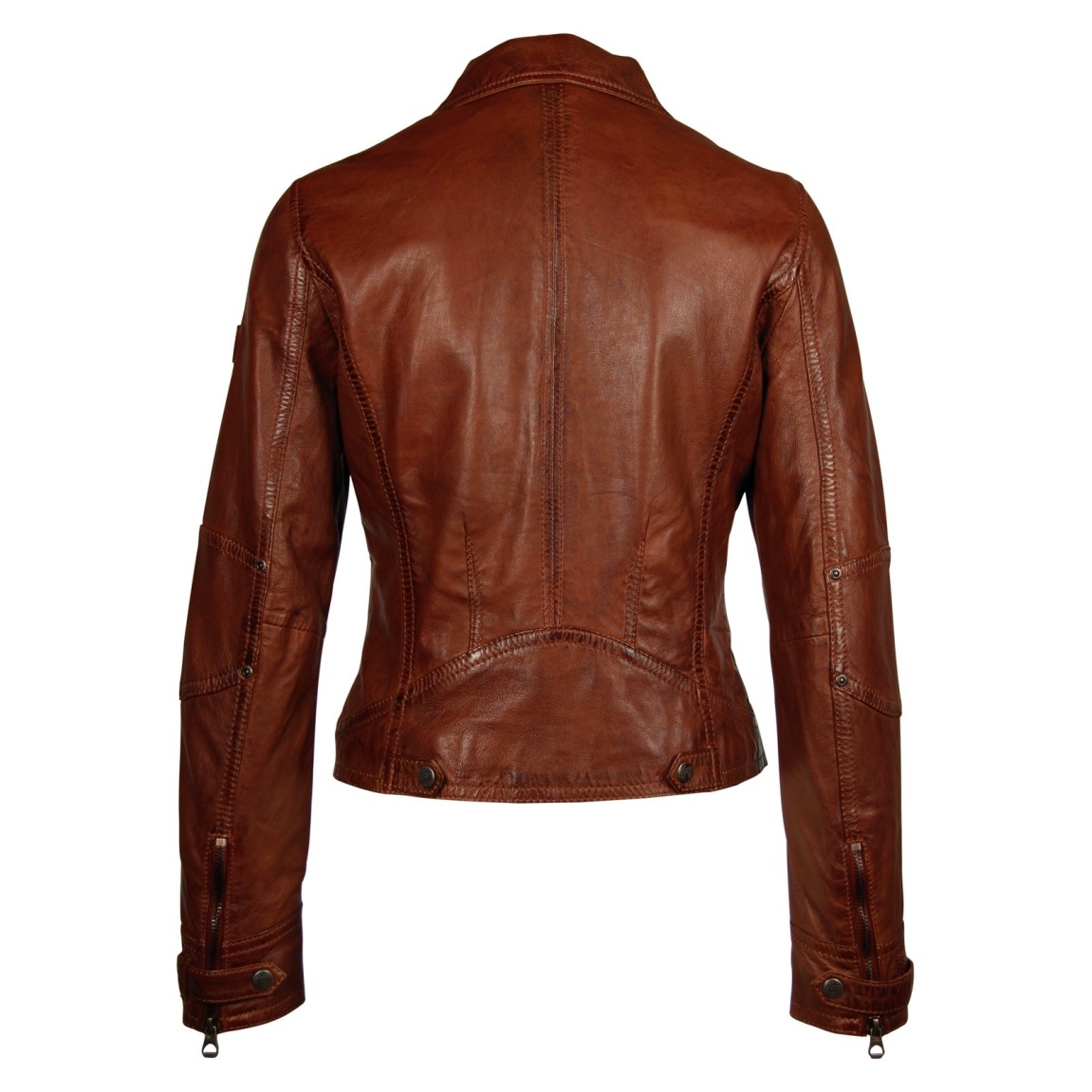 Geaca de Piele Naturala Dama Gipsy Coniac Jill LAKEV – IMBRACAMINTE