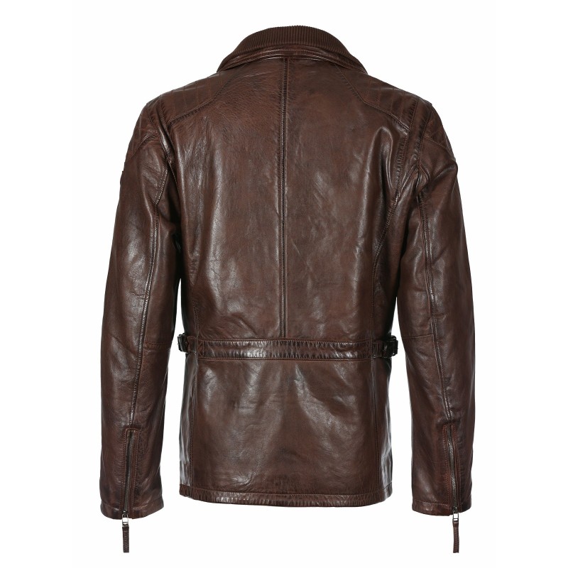 Geaca din Piele Naturala Barbati Gipsy Castanie Joey NSLV W – IMBRACAMINTE