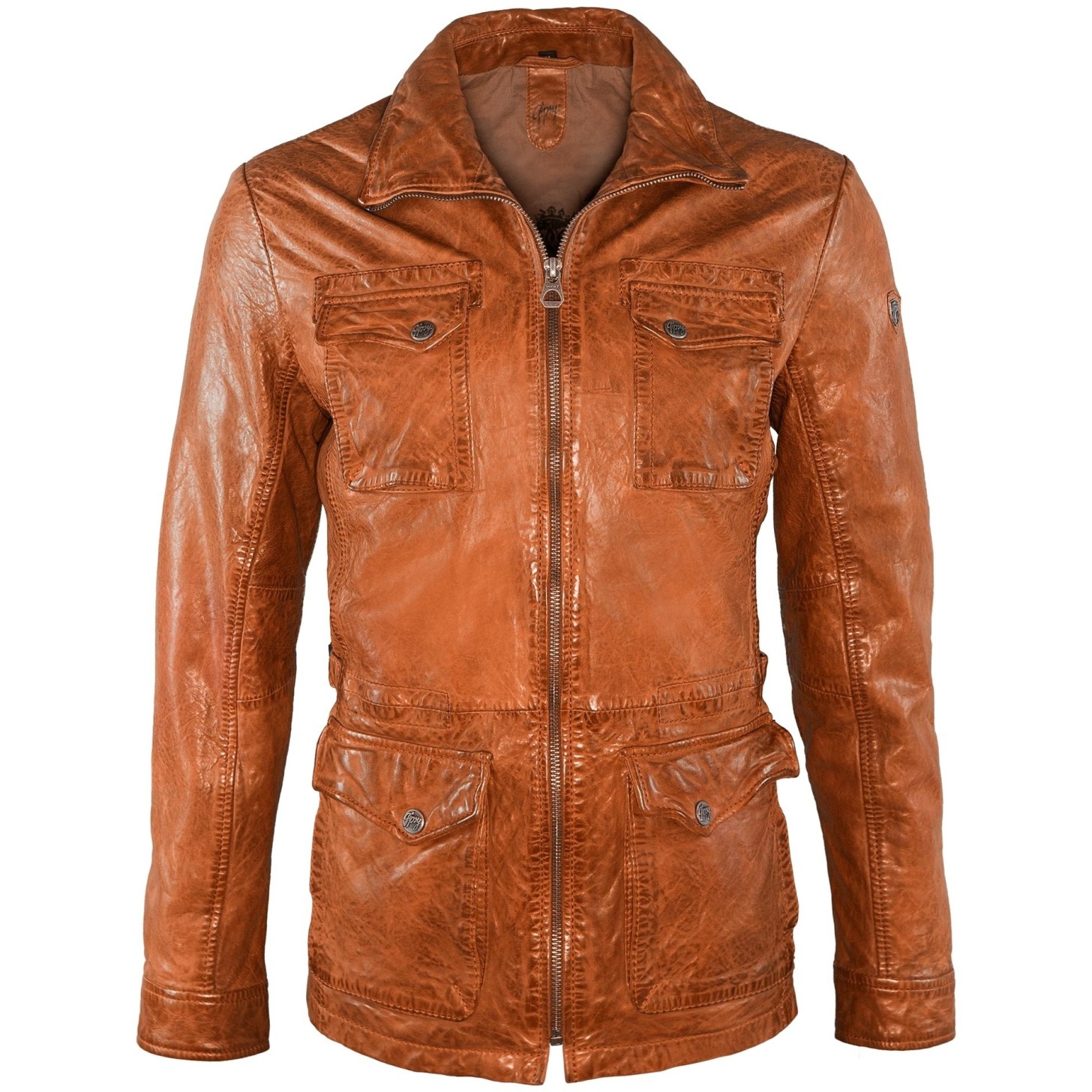 Geaca de Piele Naturala Barbati Gipsy Coniac Joke NSLVW – IMBRACAMINTE