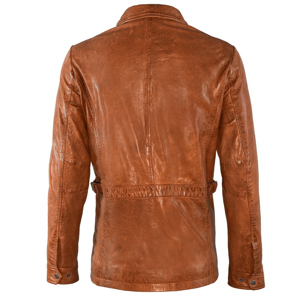 Geaca de Piele Naturala Barbati Gipsy Coniac Joke NSLVW Geaca de Piele Naturala Barbati Gipsy Coniac Joke NSLVW - readytowear.ro