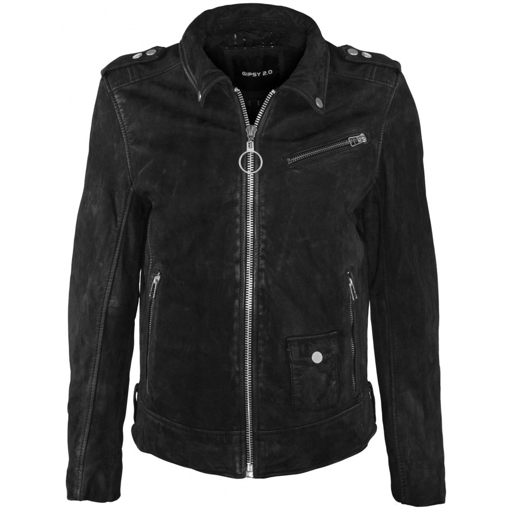 Geaca de Piele Naturala Barbati Gipsy Neagra Joule SF LABONV Geaca de Piele Naturala Barbati Gipsy Neagra Joule SF LABONV - readytowear.ro