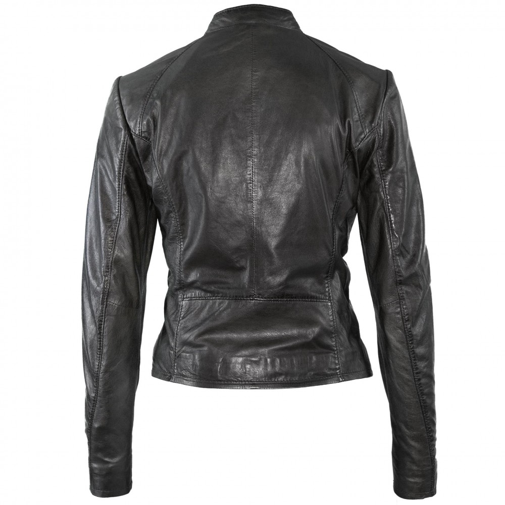 Geaca de Piele Naturala Dama Gipsy Neagra Kassia LASV Geaca de Piele Naturala Dama Gipsy Neagra Kassia LASV - readytowear.ro