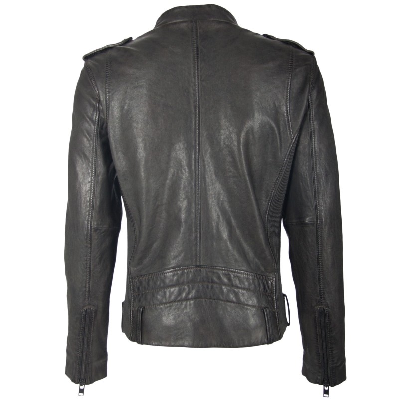 Geaca de Piele Naturala Barbati Gipsy Olive Inchis Keran SF LADAV – IMBRACAMINTE