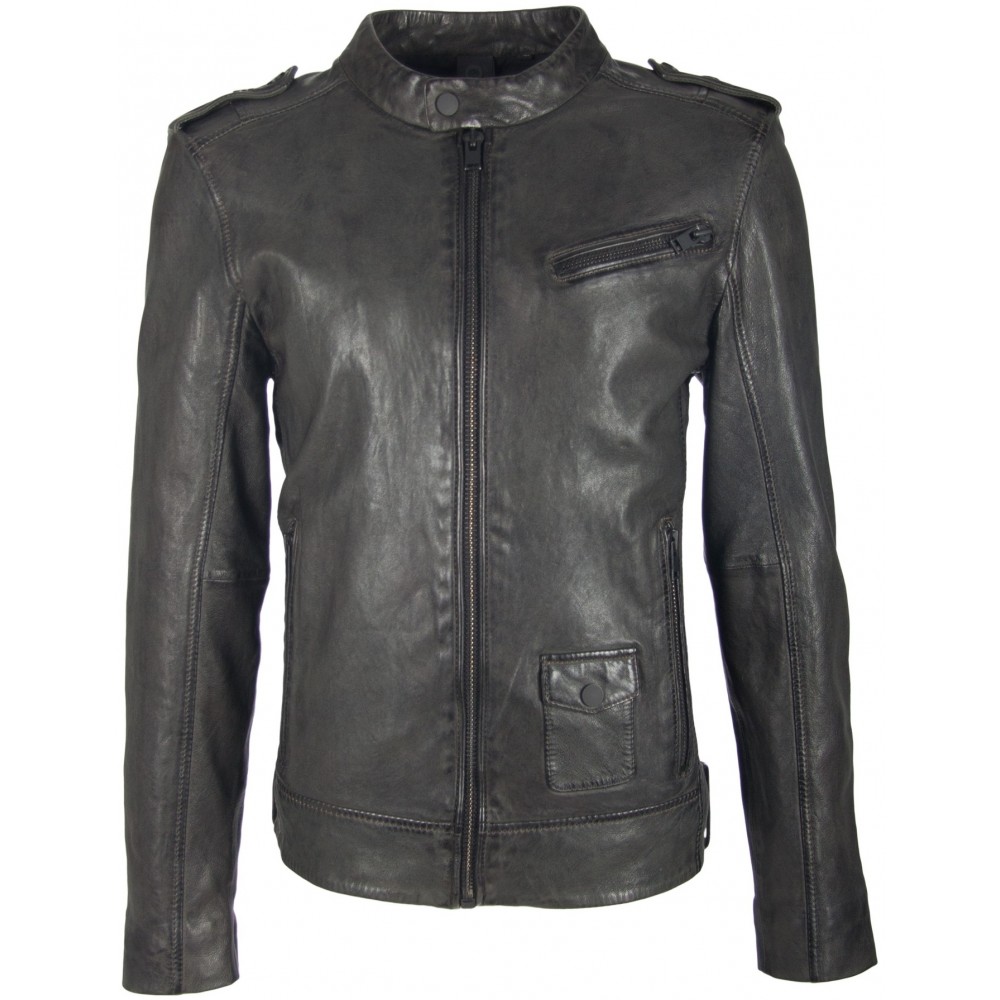 Geaca de Piele Naturala Barbati Gipsy Olive Inchis Keran SF LADAV Geaca de Piele Naturala Barbati Gipsy Olive Inchis Keran SF LADAV - readytowear