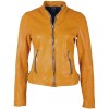 Geaca de Piele Naturala Dama Gipsy Galbena Khara SF LAMEZV - readytowear